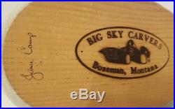 Big Sky Carvers Duck Hand Carved & Painted Signed