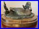 Big-Sky-Carvers-Duck-Posing-Pretty-Bronze-on-Wood-Base-Brass-Nameplate-01-td