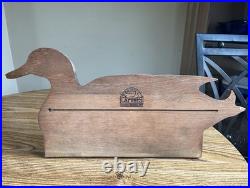Big Sky Carvers Duck Woodland Themed Hanging Coat/Hat Rack 80s Vintage Hunting