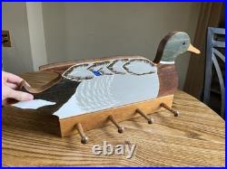 Big Sky Carvers Duck Woodland Themed Hanging Coat/Hat Rack 80s Vintage Hunting