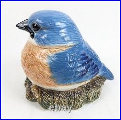 Big Sky Carvers Eastern Bluebird Fat Bird Cookie Jar Cannister Phyllis Driscoll