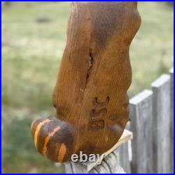 Big Sky Carvers Emily the Raccoon Wood Sculpture