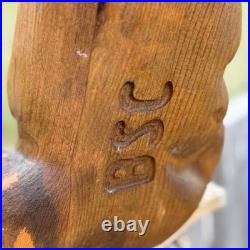 Big Sky Carvers Emily the Raccoon Wood Sculpture