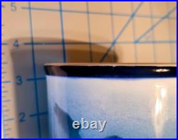 Big Sky Carvers FLY FISHING Stoneware 4 PC. SET/S Blue & White T. Norby 2000