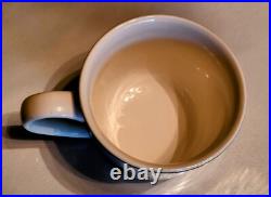 Big Sky Carvers FLY FISHING Stoneware 4 PC. SET/S Blue & White T. Norby 2000