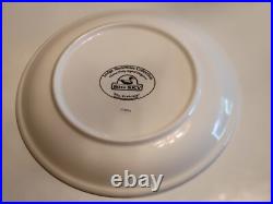 Big Sky Carvers FLY FISHING Stoneware 4 PC. SET/S Blue & White T. Norby 2000