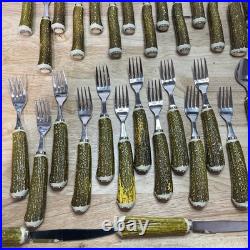 Big Sky Carvers Faux Antler Flatware Set Large Lot