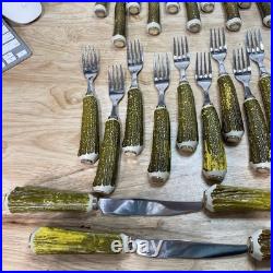 Big Sky Carvers Faux Antler Flatware Set Large Lot