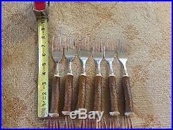 Big Sky Carvers Faux Wood Tree Log Flatware Set for 12 EUC! 62 pieces total! EU