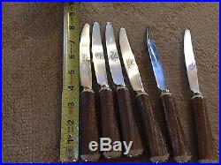 Big Sky Carvers Faux Wood Tree Log Flatware Set for 12 EUC! 62 pieces total! EU