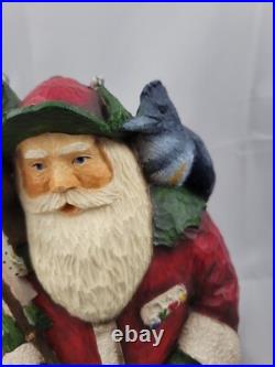 Big Sky Carvers Fishing Buddies II Santa by Stuart Bond Wood-Look Figurine 10.5