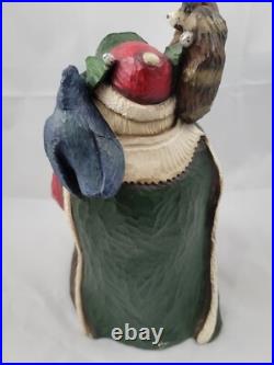 Big Sky Carvers Fishing Buddies II Santa by Stuart Bond Wood-Look Figurine 10.5