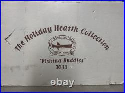 Big Sky Carvers Fishing BuddiesSanta by Stuart Bond Wood Style Statue 21.5