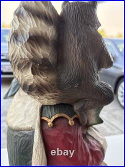 Big Sky Carvers Fishing BuddiesSanta by Stuart Bond Wood Style Statue 21.5