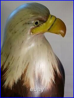 Big Sky Carvers Freedom's Apostle Carved Wooden Eagle Ken White Friends of NRA