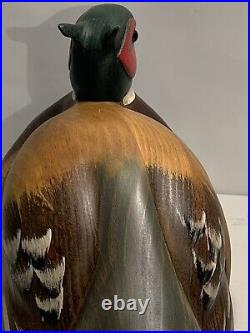 Big Sky Carvers Full Size Wood Pheasant. Limited Edition. 12/29. 2006 Signed. Rare