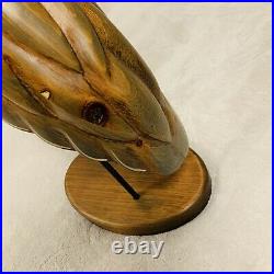 Big Sky Carvers Gordon Alcon Wooden Hand Carved Heron