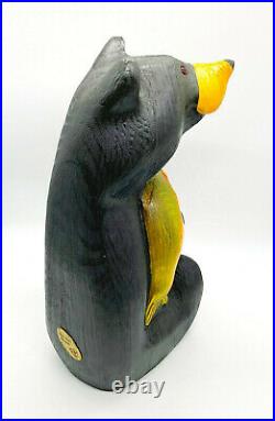 Big Sky Carvers Hand-Carved Black Bear with Trout (Retired) Jeff Fleming