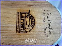 Big Sky Carvers Hand Carved/Painted & Signed By THE KISSY DUNHAM Canadian Goose