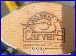 Big Sky Carvers Hand Carved Pintail Manhattan-montana Signed Kissy Durham