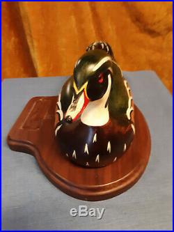 Big Sky Carvers Hand Carved Wood Drake Signed C. May