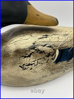 Big Sky Carvers Hand Carved Wood Mallard Duck Decoy Signed By Lee W. Smith