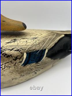 Big Sky Carvers Hand Carved Wood Mallard Duck Decoy Signed By Lee W. Smith