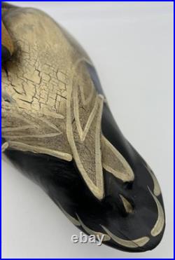 Big Sky Carvers Hand Carved Wood Mallard Duck Decoy Signed By Lee W. Smith