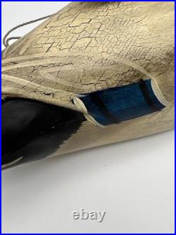 Big Sky Carvers Hand Carved Wood Mallard Duck Decoy Signed By Lee W. Smith