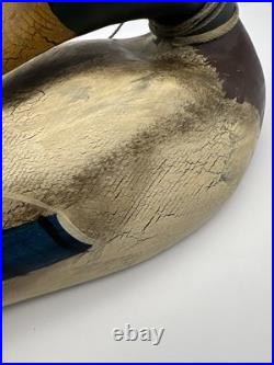 Big Sky Carvers Hand Carved Wood Mallard Duck Decoy Signed By Lee W. Smith
