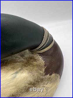 Big Sky Carvers Hand Carved Wood Mallard Duck Decoy Signed By Lee W. Smith