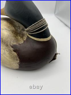 Big Sky Carvers Hand Carved Wood Mallard Duck Decoy Signed By Lee W. Smith