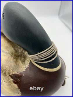 Big Sky Carvers Hand Carved Wood Mallard Duck Decoy Signed By Lee W. Smith