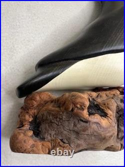 Big Sky Carvers Hand Carved Wood Puffin Glass Eyes Bird Figurine 12