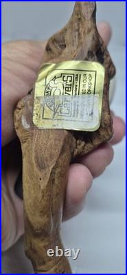 Big Sky Carvers Hand Carved Wood Puffin Glass Eyes Bird Figurine Signed B. Raul