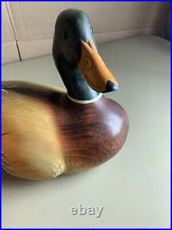 Big Sky Carvers Hand-Carved Wooden Mallard Duck 25th Anniversary Rare