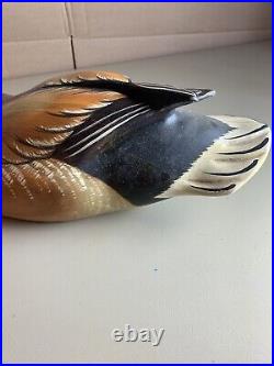 Big Sky Carvers Hand-Carved Wooden Mallard Duck 25th Anniversary Rare