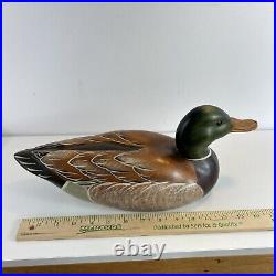 Big Sky Carvers Hand-Carved Wooden Mallard Duck Kissy Durham Signed Rare