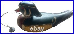 Big Sky Carvers Hand Crafted Drake Decoy 1999 Signed Wood Duck Brandy McManus