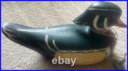 Big Sky Carvers Hand Crafted Drake Decoy 1999 Signed Wood Duck Brandy McManus