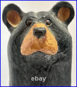 Big Sky Carvers Hand Finished Wood Carved 11 Tall Bear by Jeff Fleming (B-S)