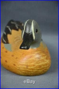 Big Sky Carvers Hand Paint Duck, preowned. Signed. Great Condition. 11L 5 1/2T