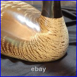 Big Sky Carvers Handmade Hand-Carved Wood Goose Bird Decoy Signed Sculpture