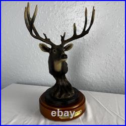 Big Sky Carvers Hardwoods Legend White Tail Deer Bust Resin Pewter Bronze 12x6