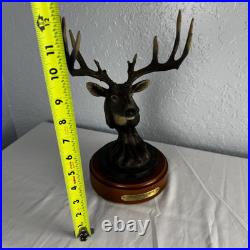 Big Sky Carvers Hardwoods Legend White Tail Deer Bust Resin Pewter Bronze 12x6