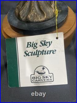 Big Sky Carvers Hardwoods Legend White Tail Deer Bust Resin Pewter Bronze 12x6