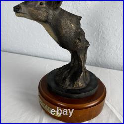 Big Sky Carvers Hardwoods Legend White Tail Deer Bust Resin Pewter Bronze 12x6