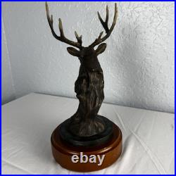 Big Sky Carvers Hardwoods Legend White Tail Deer Bust Resin Pewter Bronze 12x6