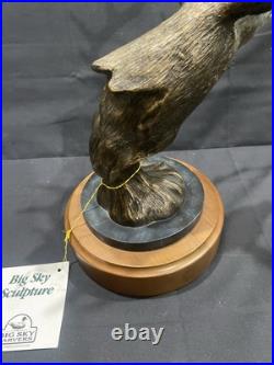 Big Sky Carvers Hardwoods Legend White Tail Deer Bust Resin Pewter Bronze 12x6