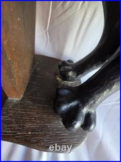 Big Sky Carvers Heavy Black Lab Puppy Dog Paper Towel Holder with Wood Base